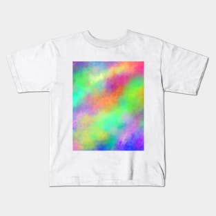 Rainbow Candy Wispy Sky Kids T-Shirt